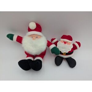 Hallmark Santa Claus Cloth Doll Plush 1983 1986 Lot Stuffed Toy